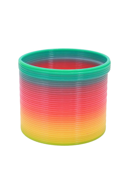Pastel Rainbow Ombre Coil Slinky Toy - 12 Pcs