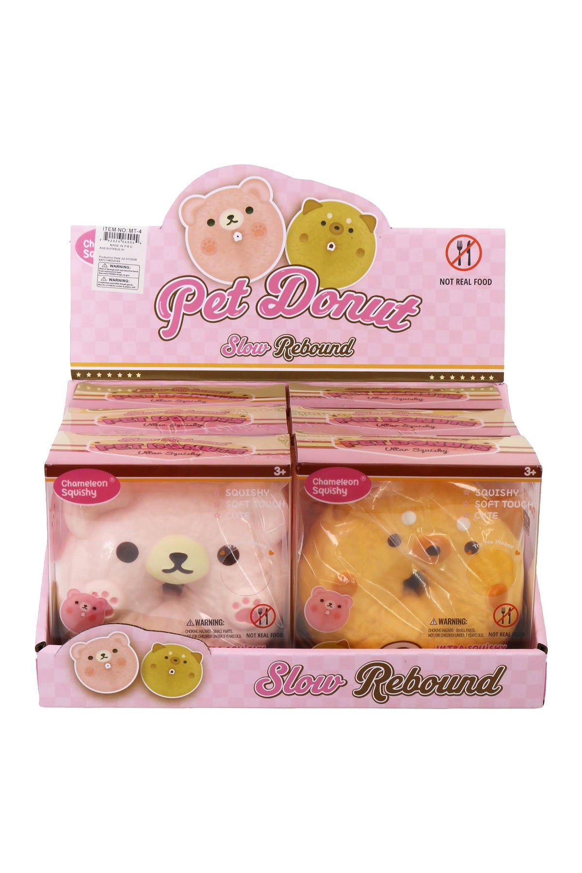 BIG Cute Animal Donut Super Soft Slow Rising PU Foam Squishy