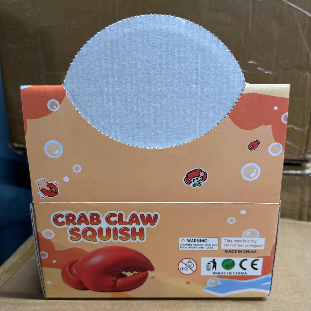 Crackling Crunchy Crab Claw Squishy 12/pk | BR289