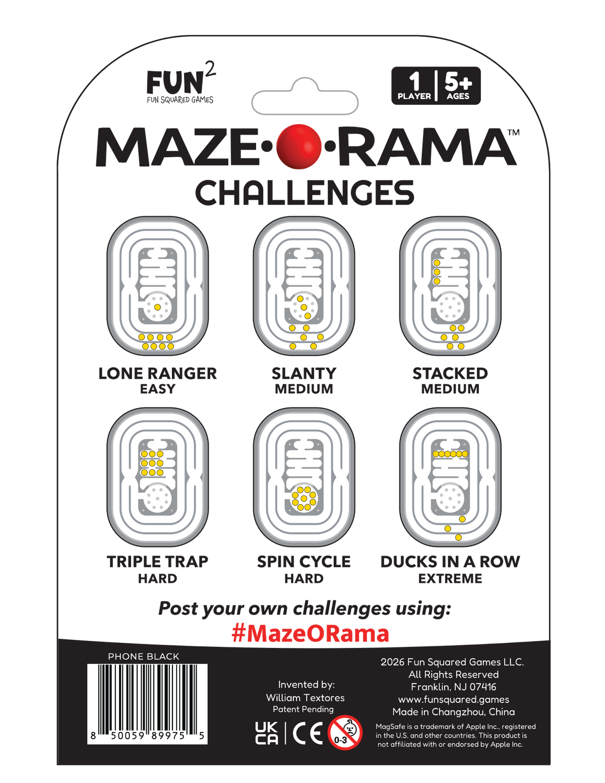 Maze-O-Rama Magnetized Phone Fidget Fuchsia