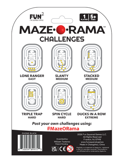 Maze-O-Rama Magnetized Phone Fidget Fuchsia