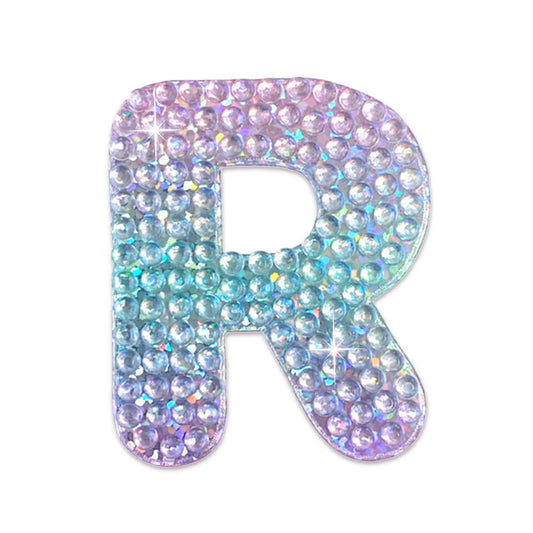Letter R 2" Rhinestone Sticker