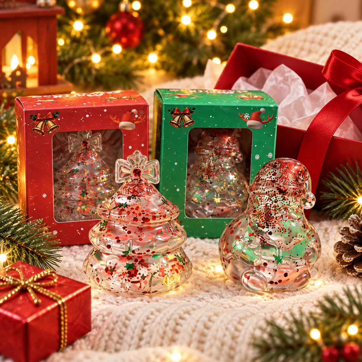 Christmas Glitter Maltose Sugar Squishy