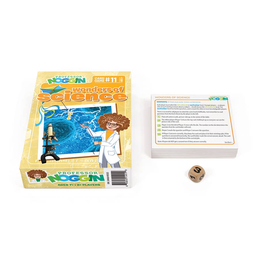 Prof. Noggin Wonders of Science Card Game