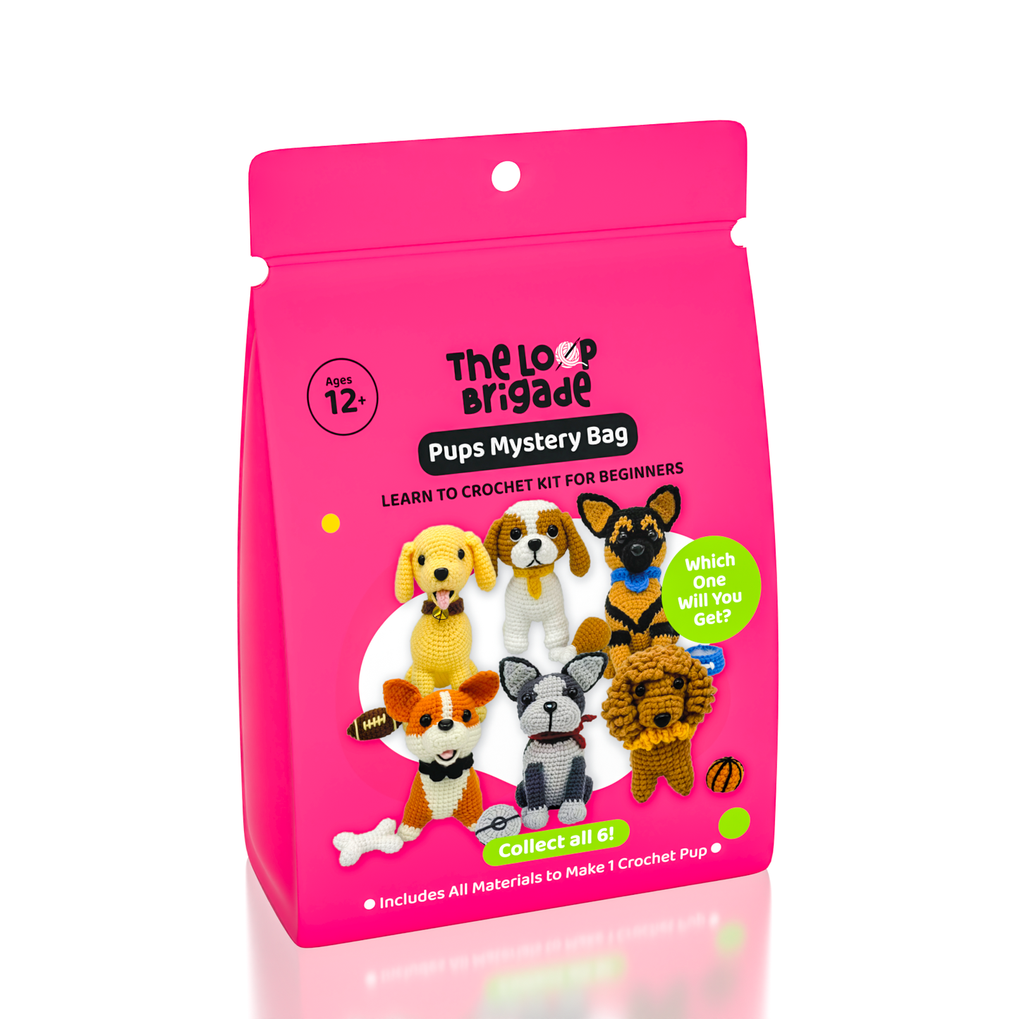 The LOOP Brigade DIY Crochet Kit -Mystery Pups Blind Bag