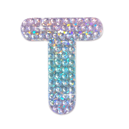 Letter T 2" Rhinestone Sticker