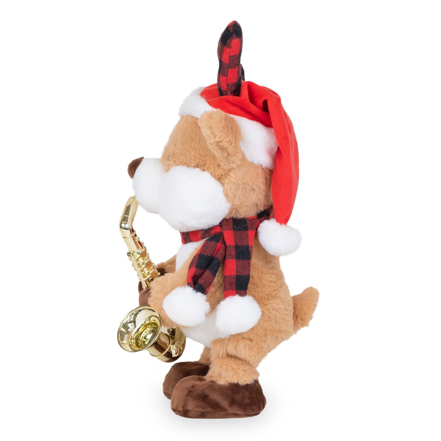 Jazzy Antlers (Animated Saxophone Musical Reindeer Plush Toy