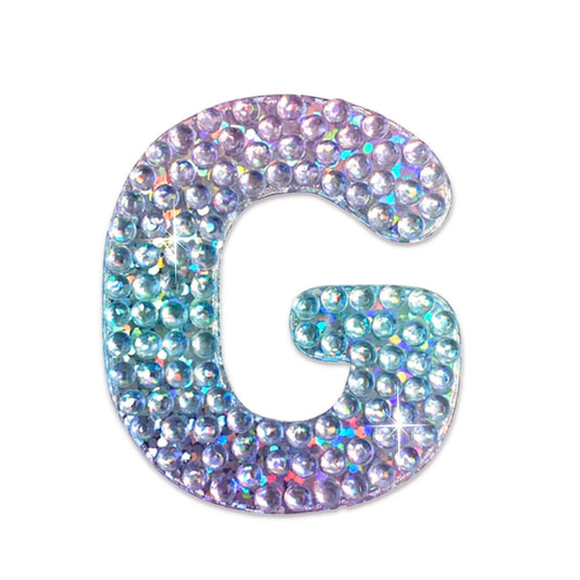 Letter G 2" Rhinestone Sticker