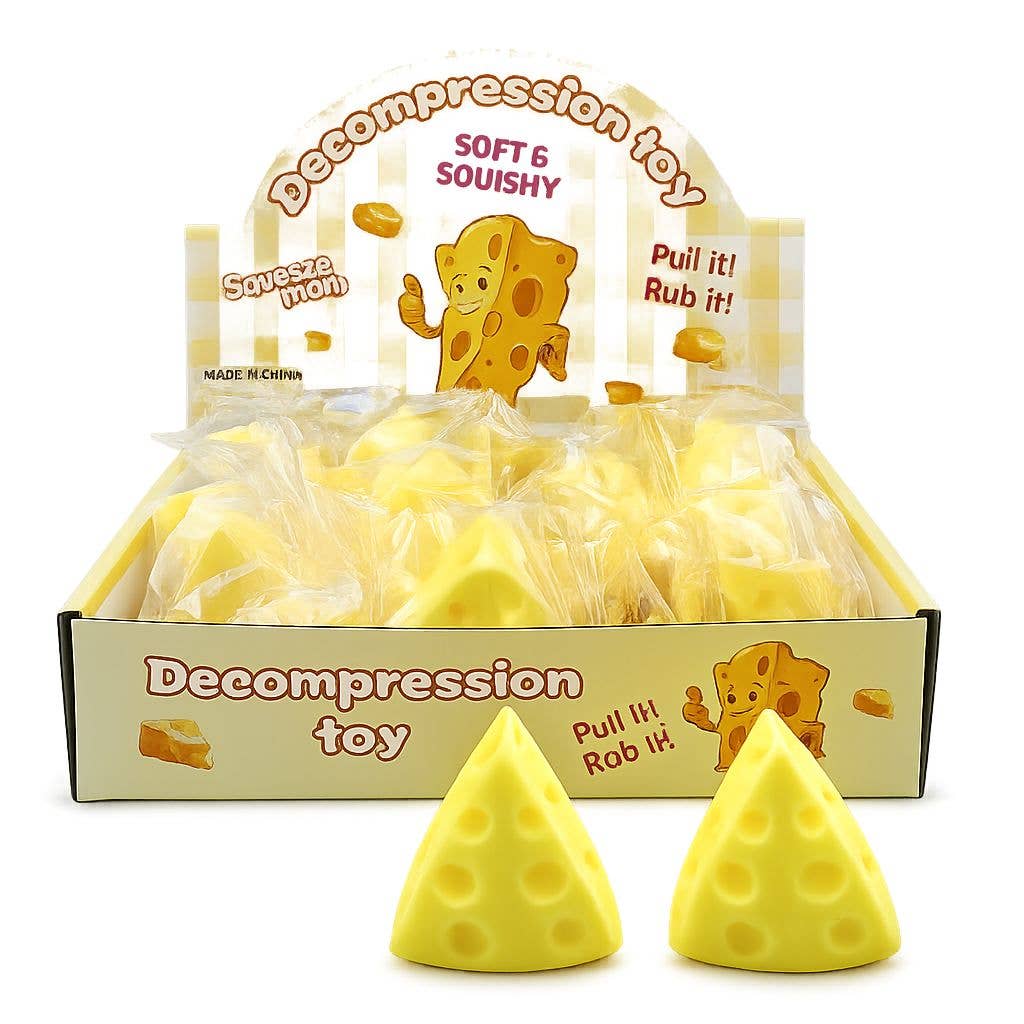 Cheese Decompression Toy – Soft & Squishy Sensory Cheese MSS4