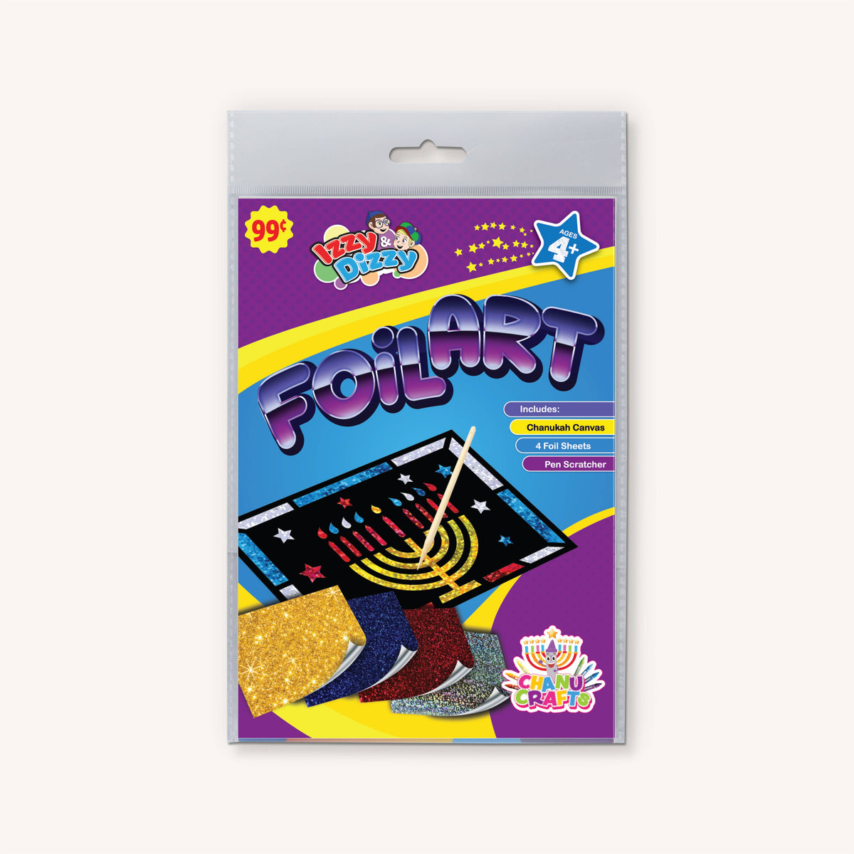 Chanukah Foil Art