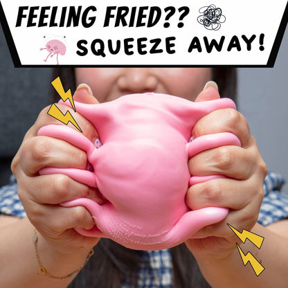 Giant Brain Stress Ball – Large Squishy Toy for Adults