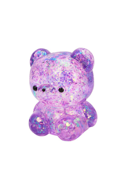 Cute Jelly Bear Glittery Maltose Putty Filled Squishy