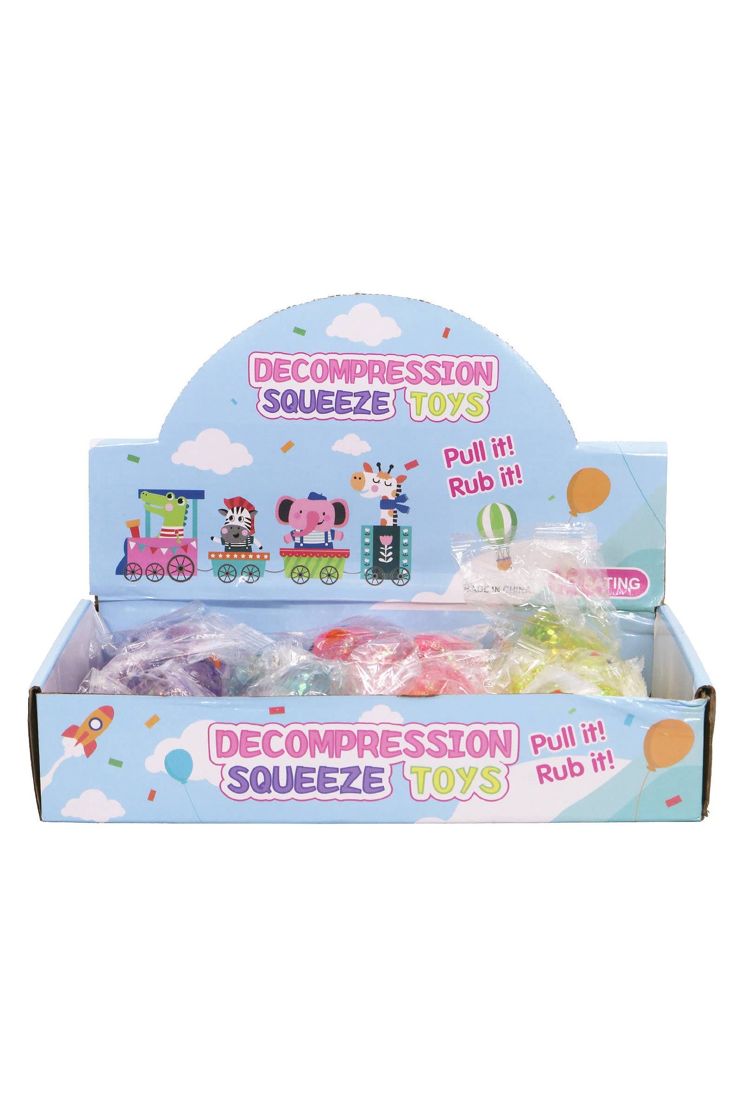 Cute Rubber Ducks Glitter Maltose Putty Filled Squishy
