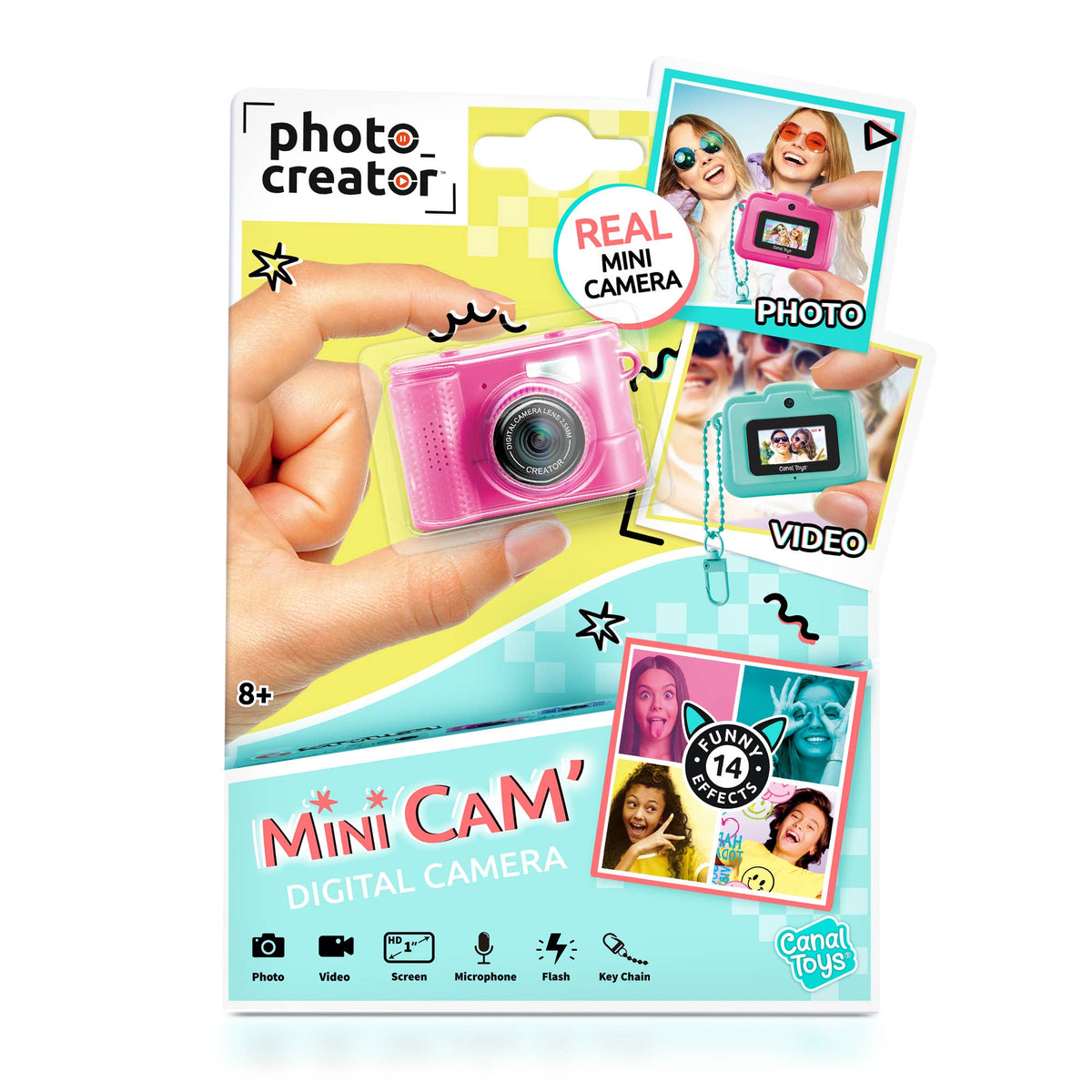 Photo Creator Mini Camera for Kids in 6pc Counter Display