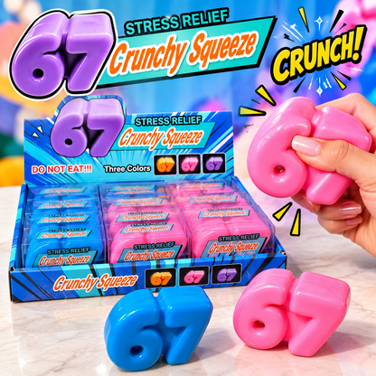 67 Crunchy Squeeze (Six Seven Squishy) — ASMR Crunch Squishy