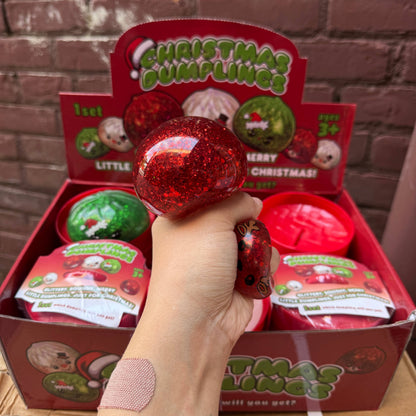 WRAPPED Christmas Glitter Gel Dumpling 12/pk | BR302