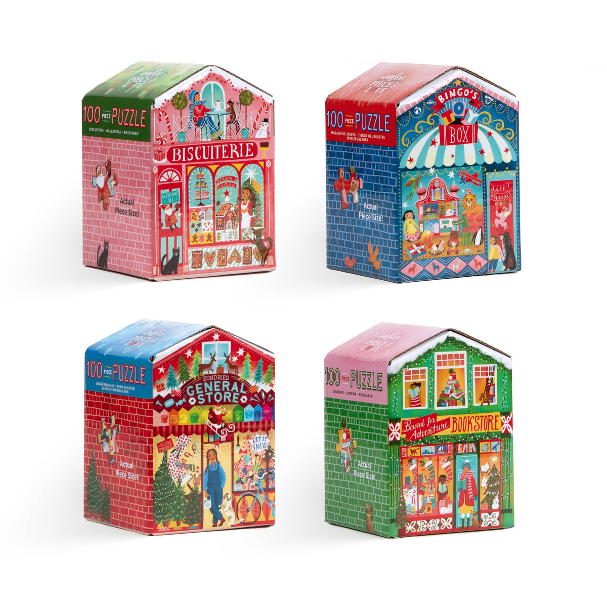 Christmas Market 100 Piece Puzzle Assortment