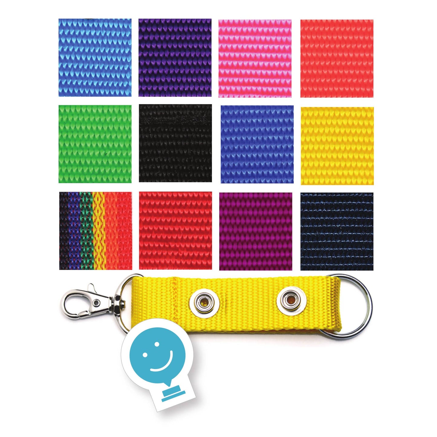 Key Ring 12 Assorted Colors