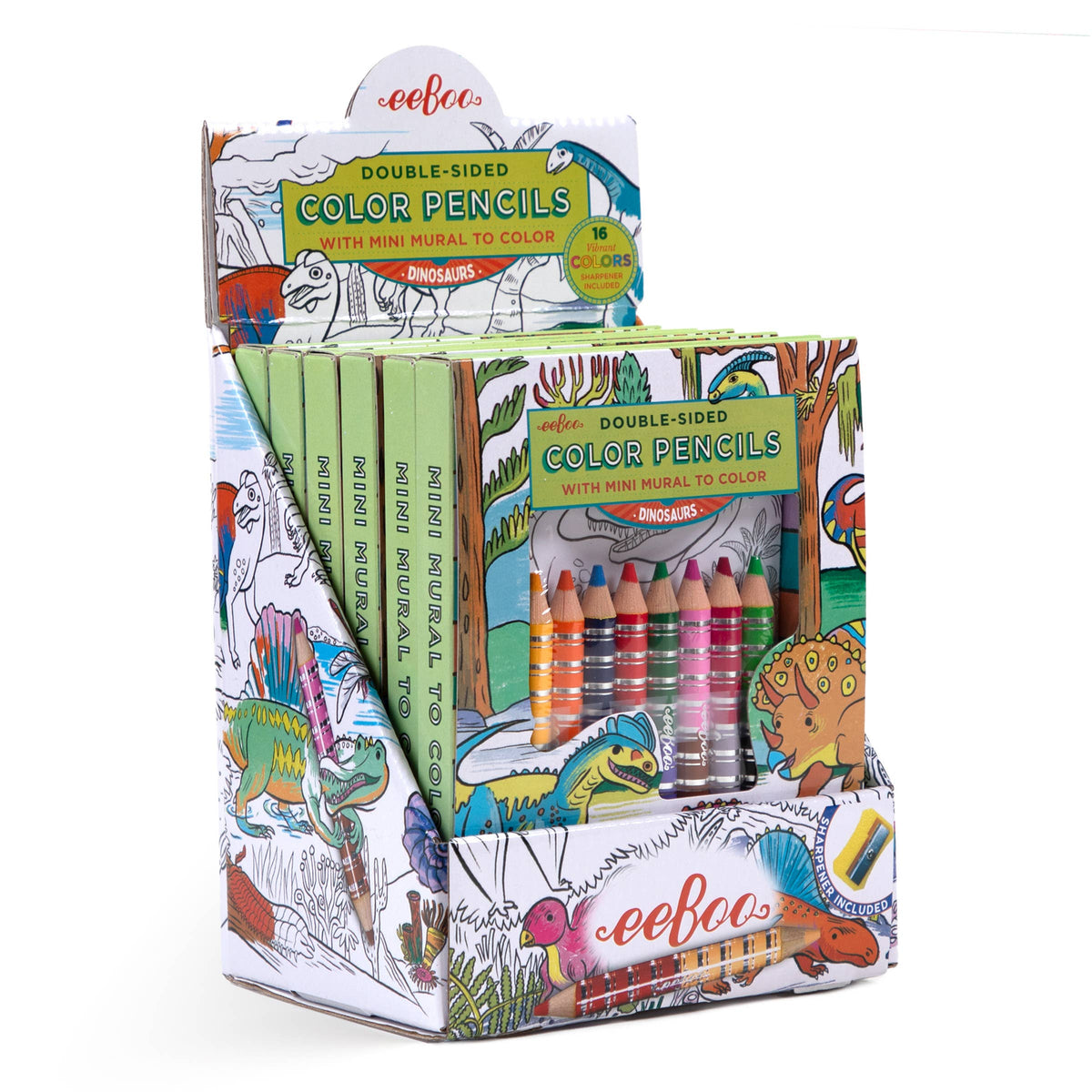 Dinosaur Biggie Pencils with Fold-Out Mini Mural Bundle