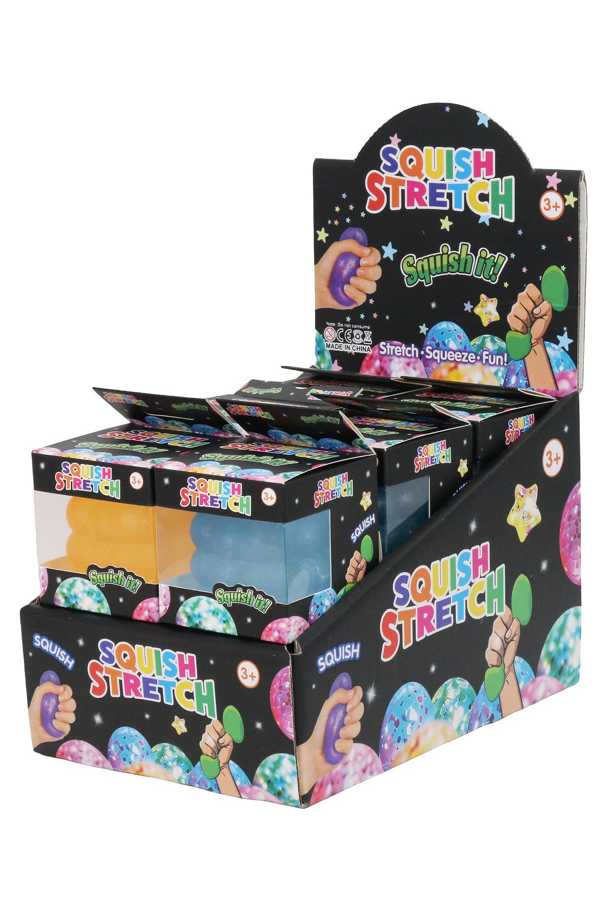 Colorful Bubble Textured Cube Maltose Putty Filled Squishy