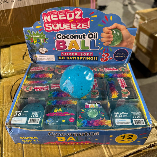 Blue Raspberry Fruit Icy Slushy Ball Squishy 12/pk | A274