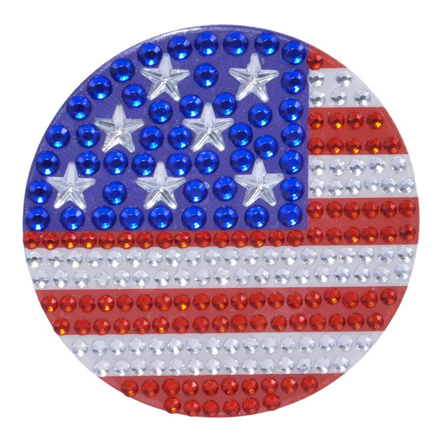 USA 2" Rhinestone Sticker