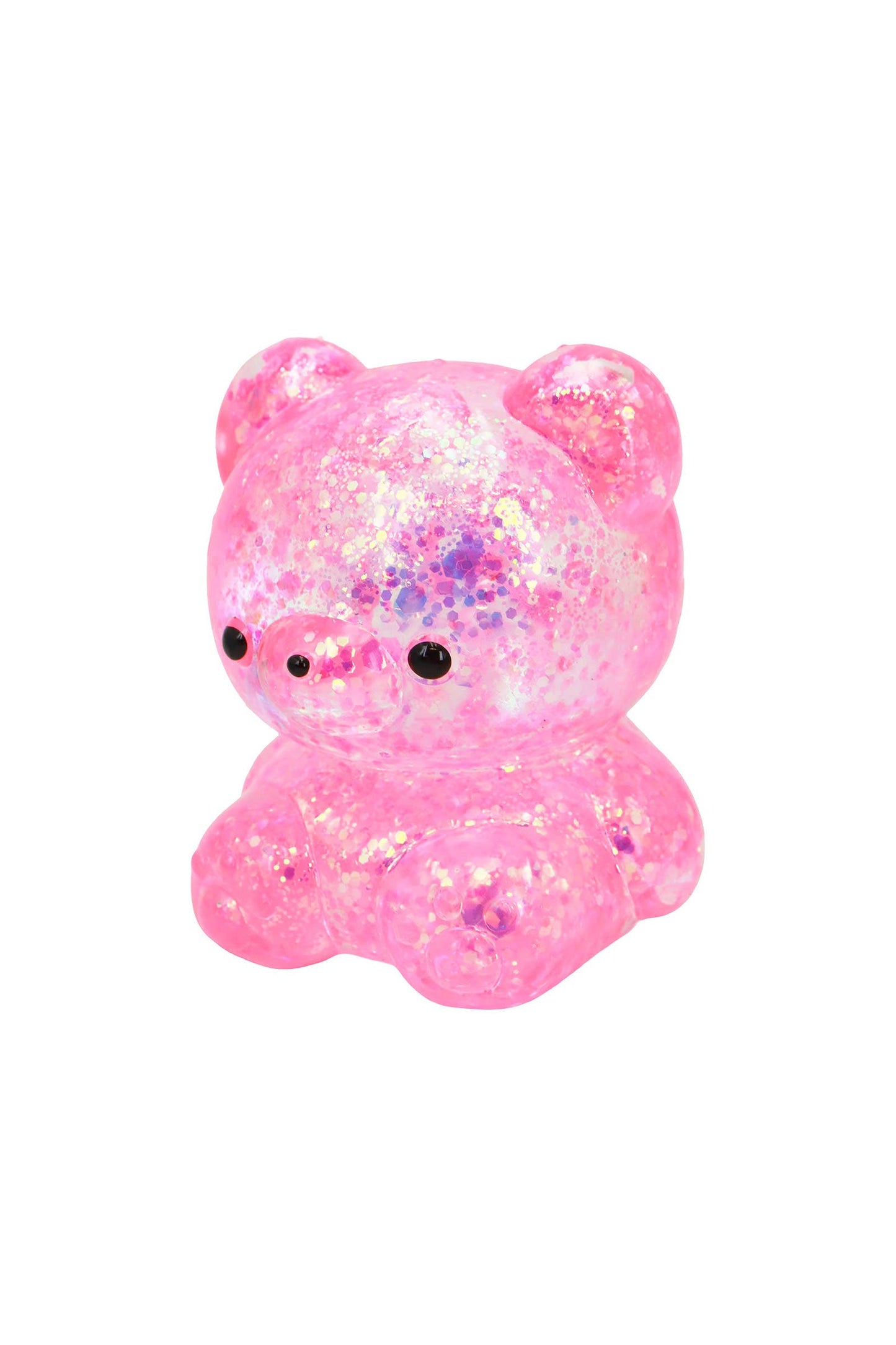 Cute Jelly Bear Glittery Maltose Putty Filled Squishy