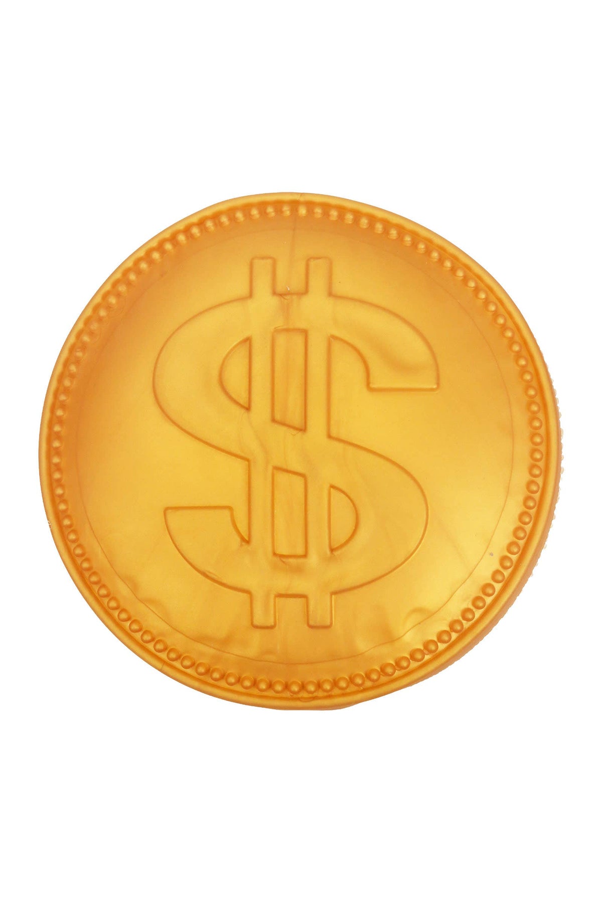 JUMBO 5.75 Inch Golden Coin Fluffy Slime Filled TPR Squishy