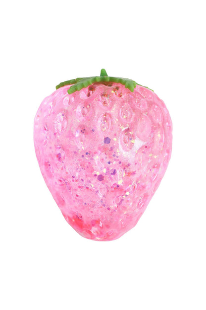 Strawberry Glittery Maltose Putty Filled Squishy