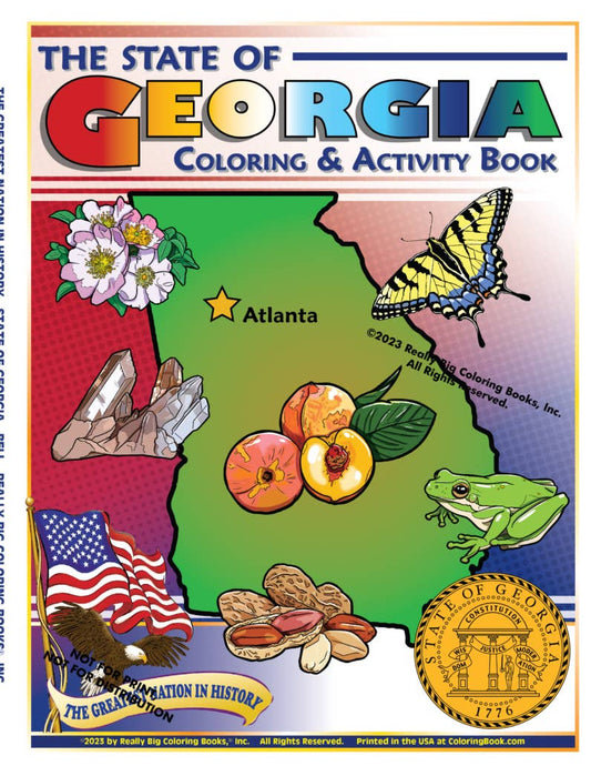 Georgia State Coloring Book 8.5 x 11