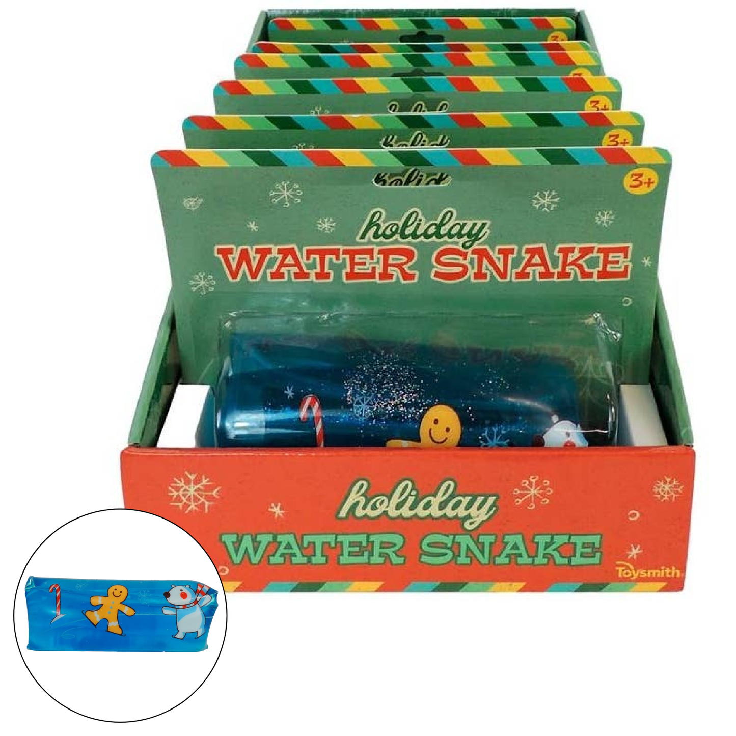 Holiday Water Snake, Stocking stuffer, Christmas