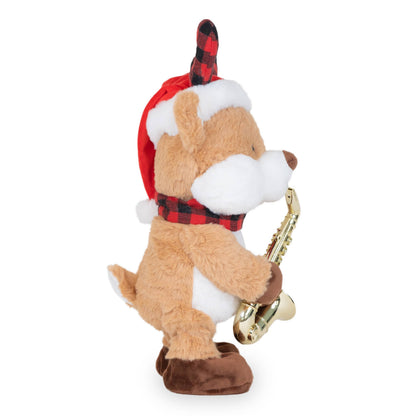 Jazzy Antlers (Animated Saxophone Musical Reindeer Plush Toy