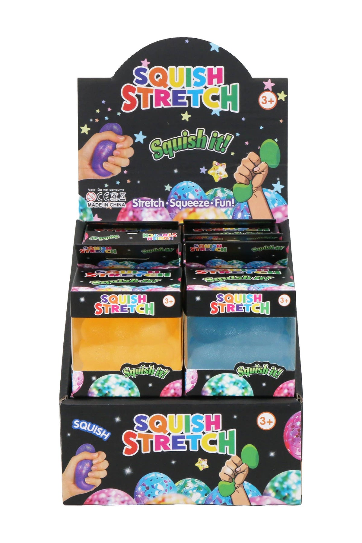 Colorful Bubble Textured Cube Maltose Putty Filled Squishy