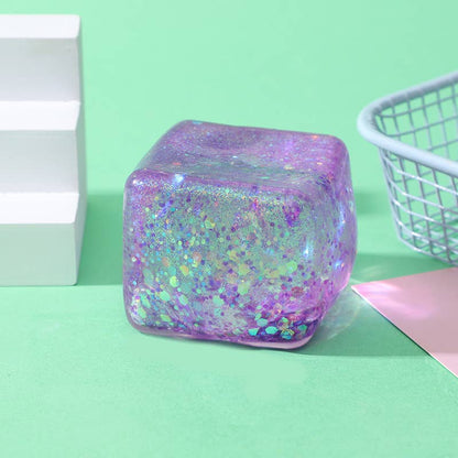 5cm Maltose glitter Cube squishy Toy Stress Relief ball Toy