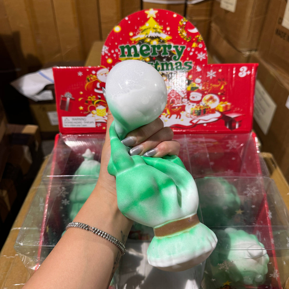JUMBO WRAPPED Light Up Christmas Tree Squishy | A230