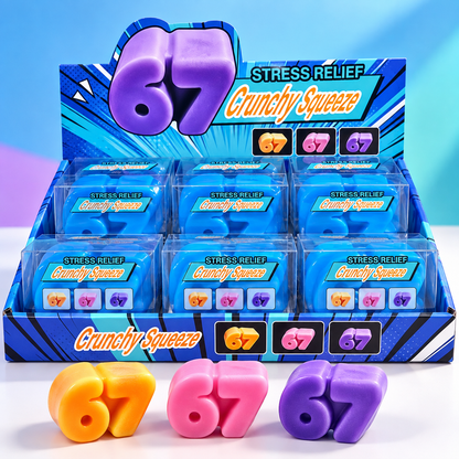 67 Crunchy Squeeze (Six Seven Squishy) — ASMR Crunch Squishy