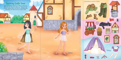 STICKER DOLL DRESS-UP BK PRINCESSES