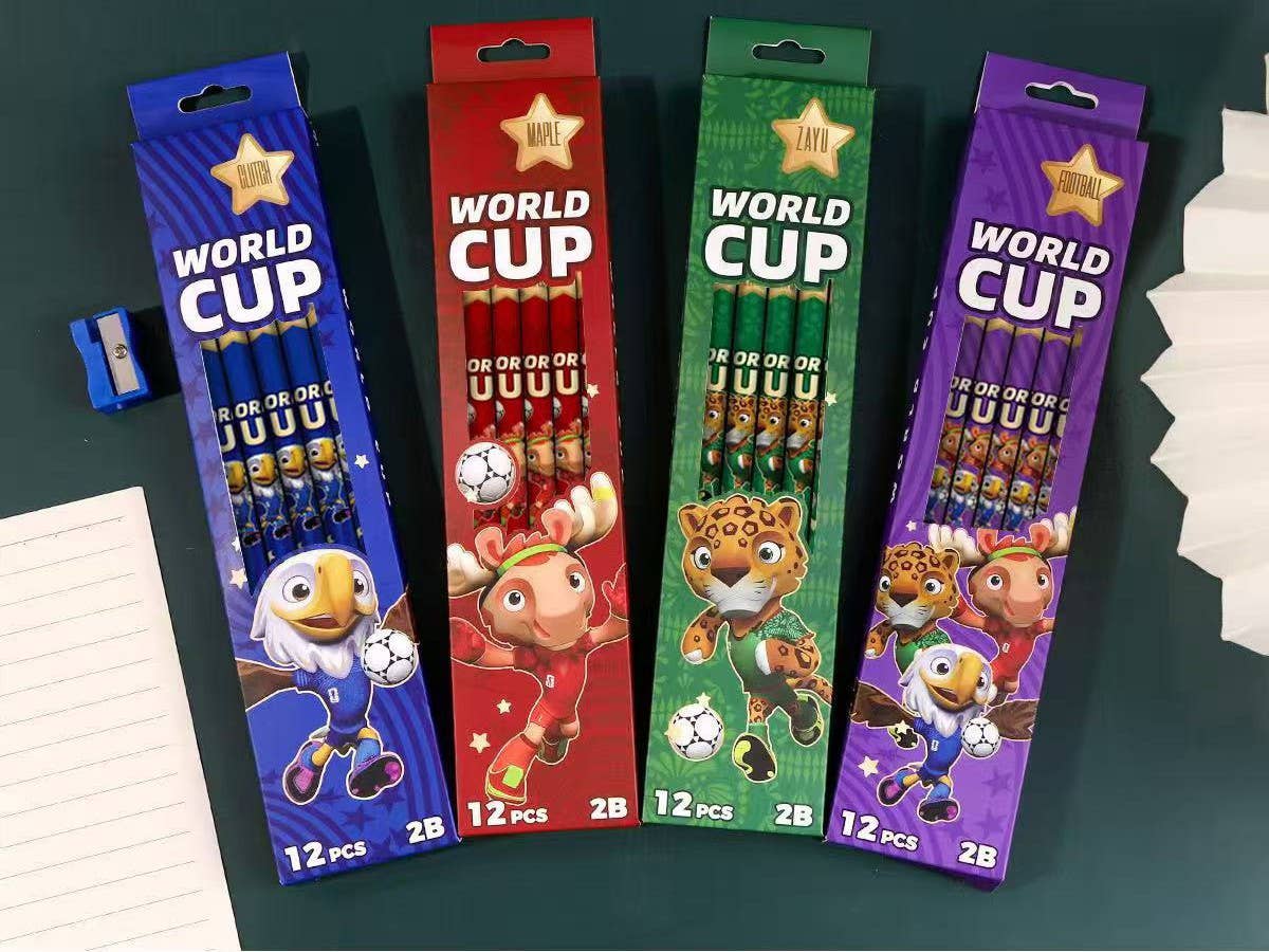 FIFA World Cup Soccer Kids #2 Pencils – 12-Pack Boxed Set