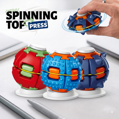 Press & Spin Fidget Sensory Toy, Spinning Ball