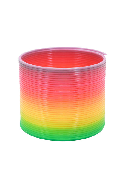 Pastel Rainbow Ombre Coil Slinky Toy - 12 Pcs