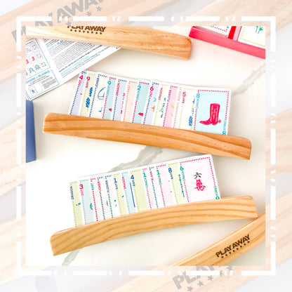 Wooden Card Rack - Set of 4 Playing Card Game Accessory 