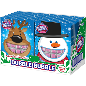 DUBBLE BUBBLE HOLIDAY 10 PIECE GUM CARDS