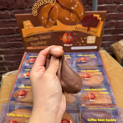 Crackling Crunchy Coffee Bean Squishy 12/pk | A275