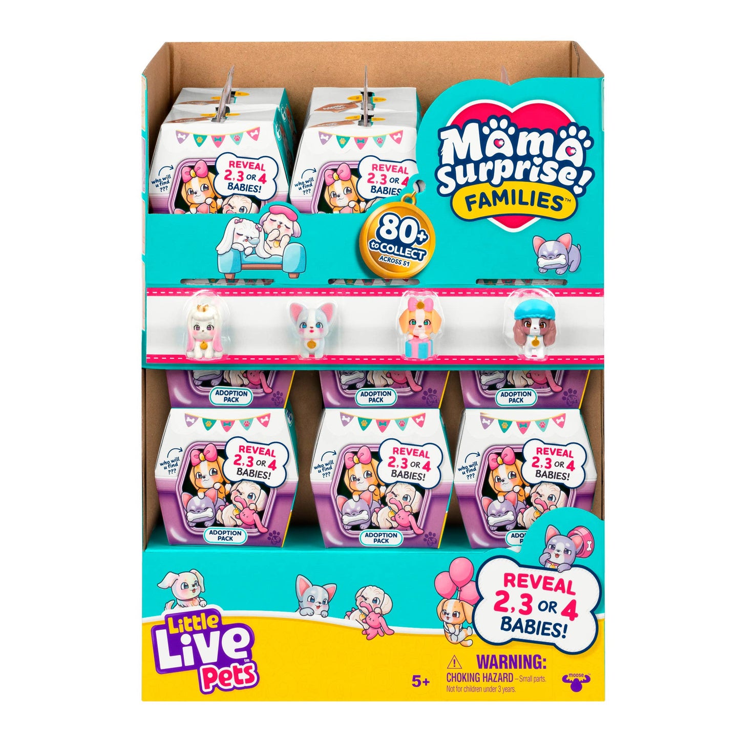 Moose Toys -Little Live Pets Mama Surprise Families Adoption