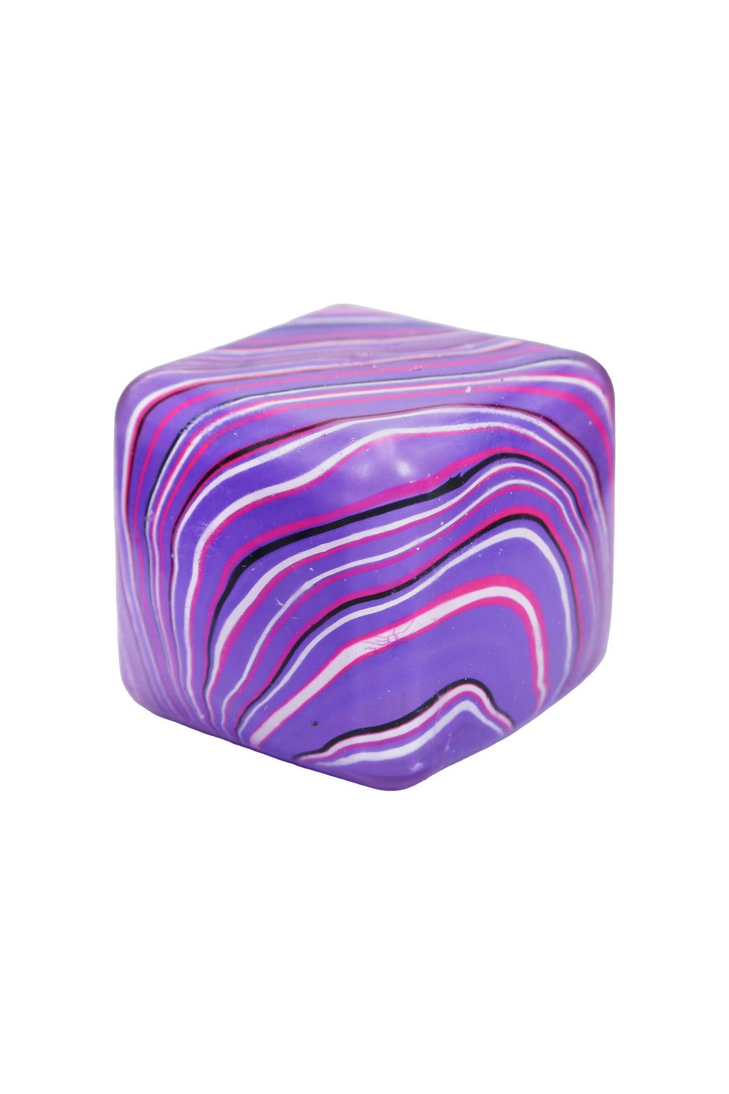 Marbled Cube Thick Maltose Putty Filled Squishy