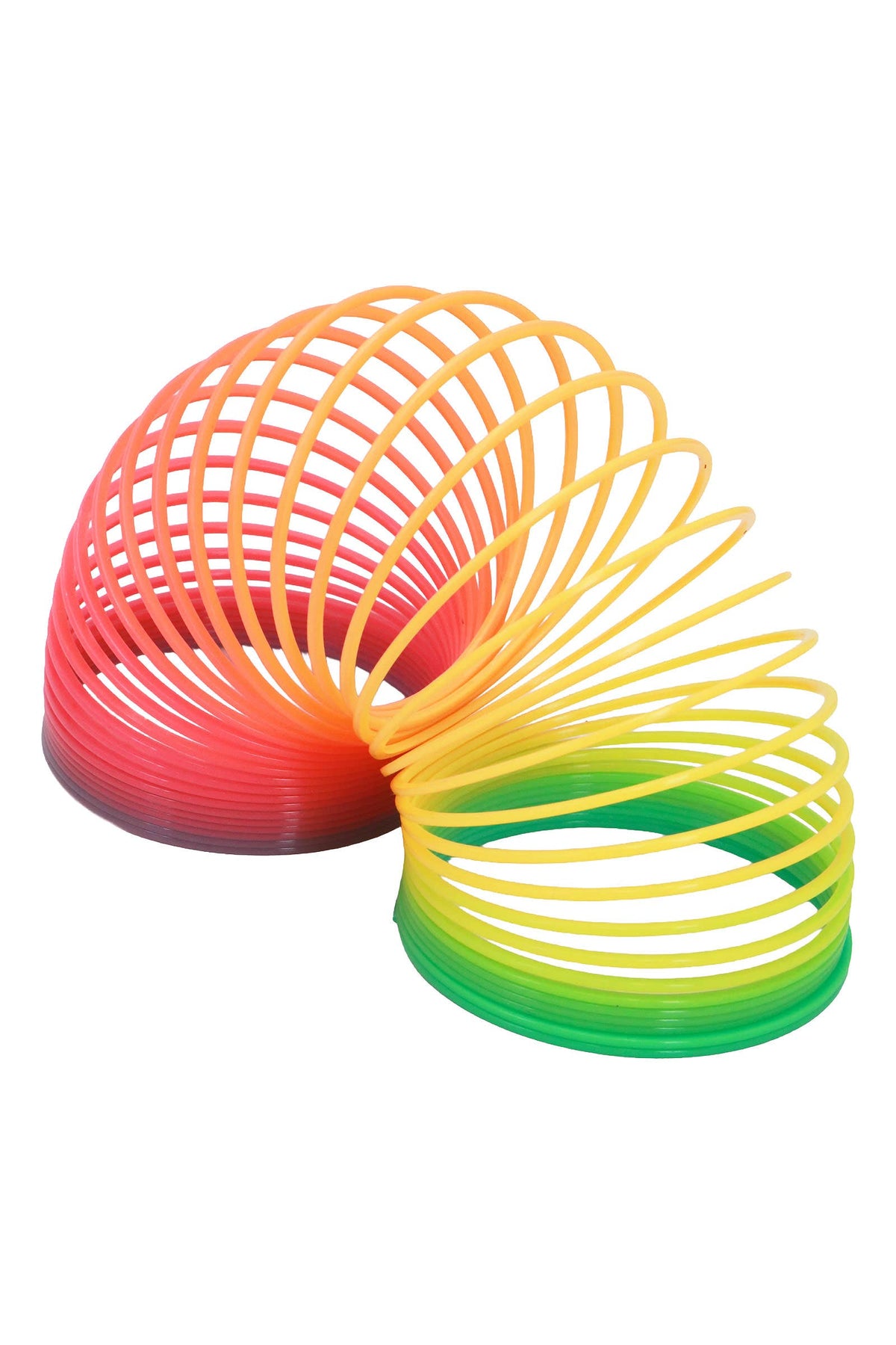 Pastel Rainbow Ombre Coil Slinky Toy - 12 Pcs