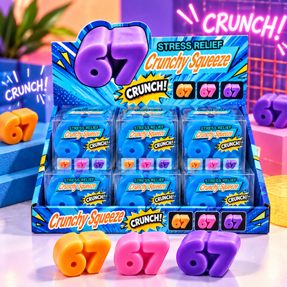 67 Crunchy Squeeze (Six Seven Squishy) — ASMR Crunch Squishy