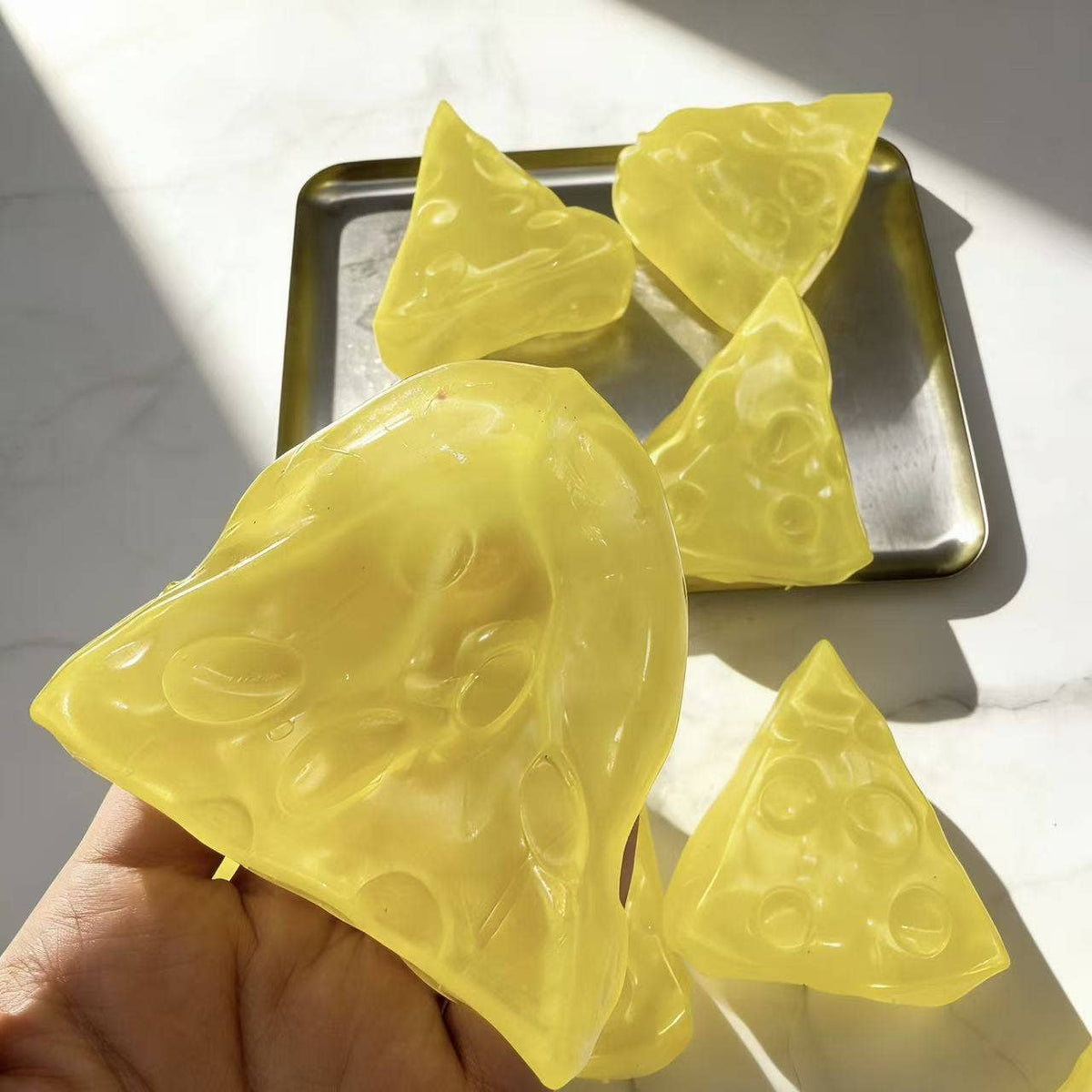 Maltose-Filled Slow Rebounding Cheese Squeeze Toy