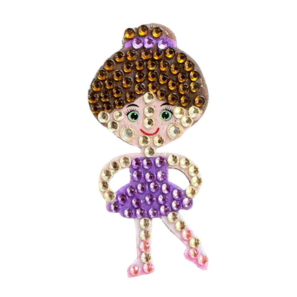 Tiny Dancer Pink & Tiny Dancer Purple 2" Rhinestone Sticker