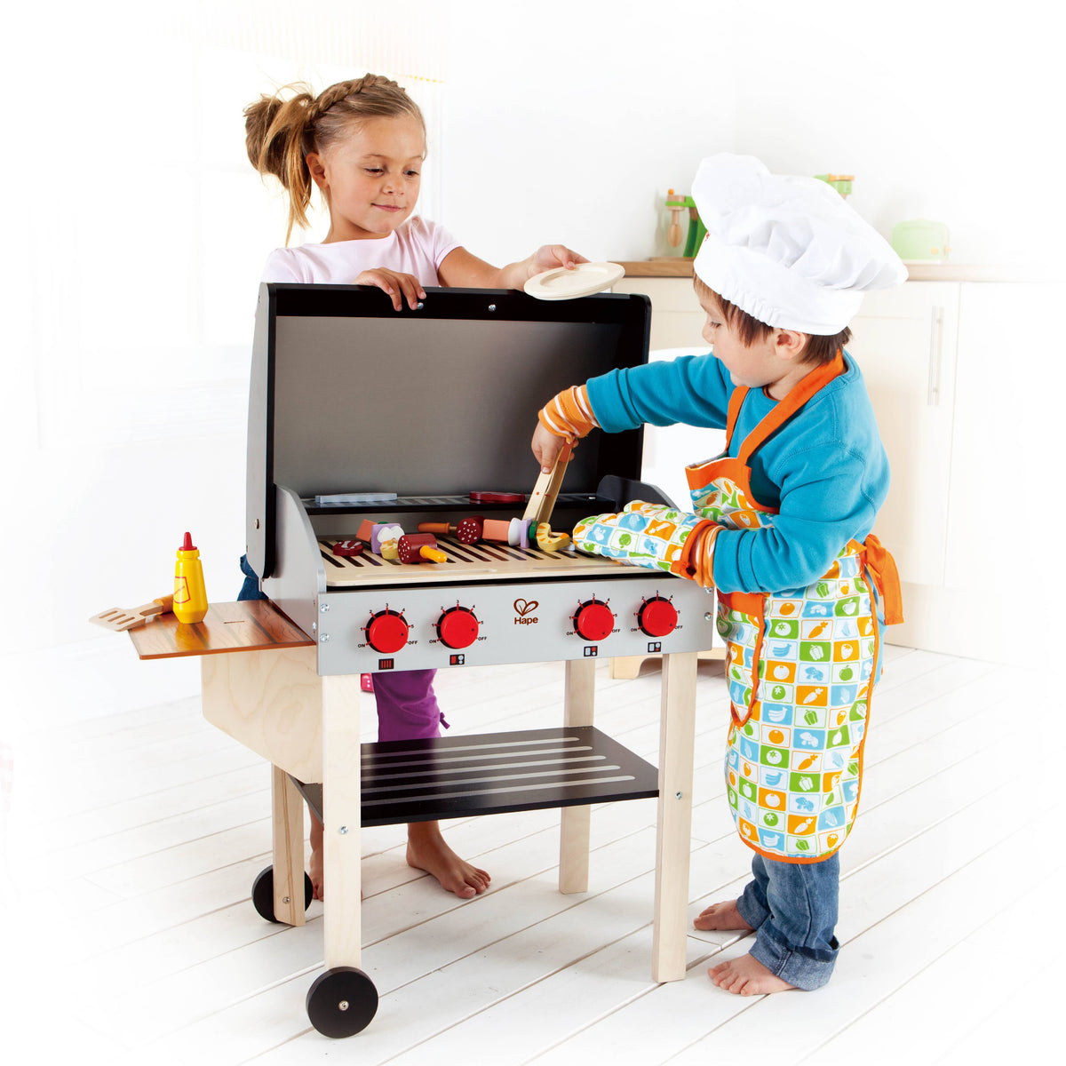Gourmet Grill With Food